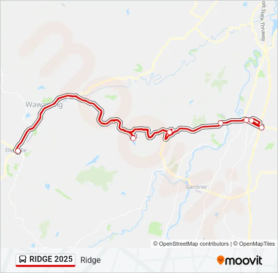 RIDGE 2025 Bus Line Map