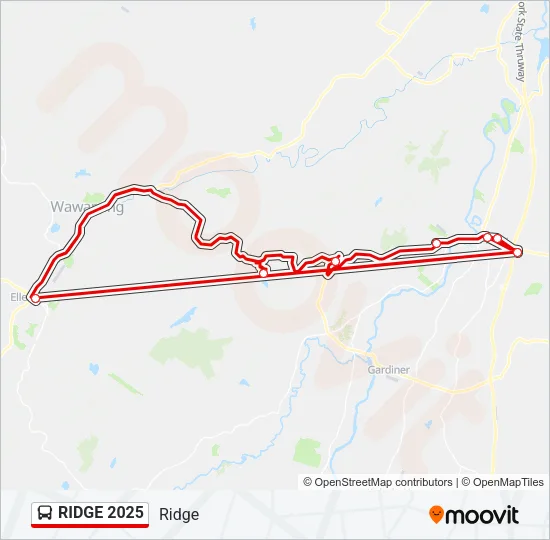 RIDGE 2025 Bus Line Map