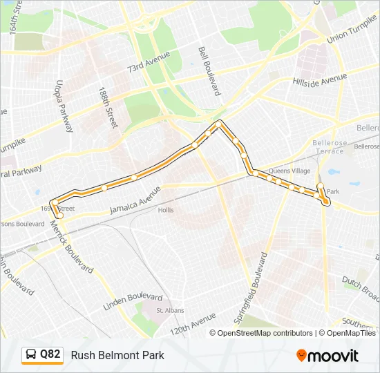 Q82 Bus Line Map