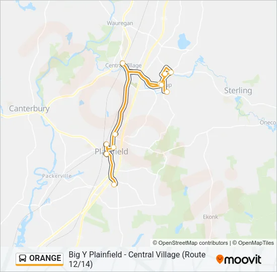 ORANGE Bus Line Map