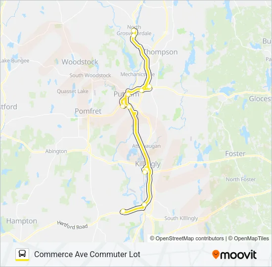 WEEKENDER Bus Line Map