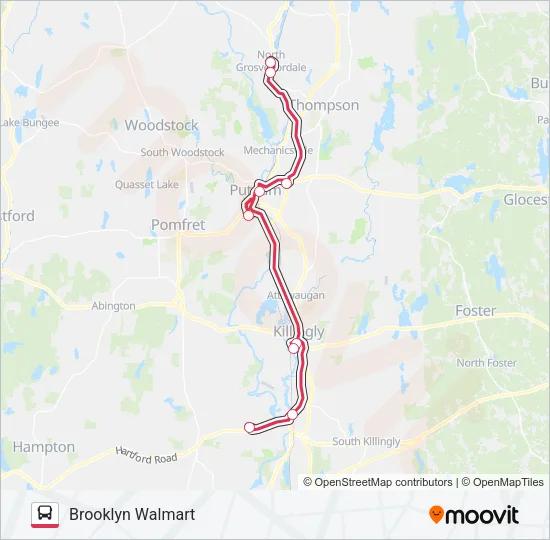 RED-PURPLE SHUTTLE Bus Line Map