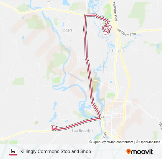 RED-PURPLE SHUTTLE Bus Line Map