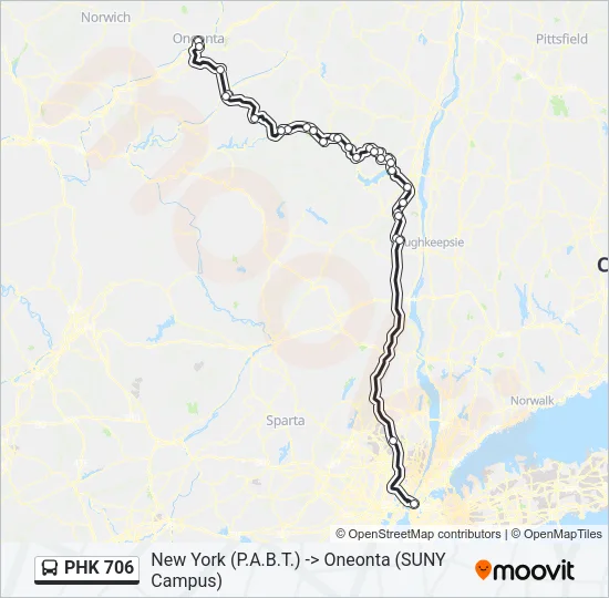PHK 706 Bus Line Map