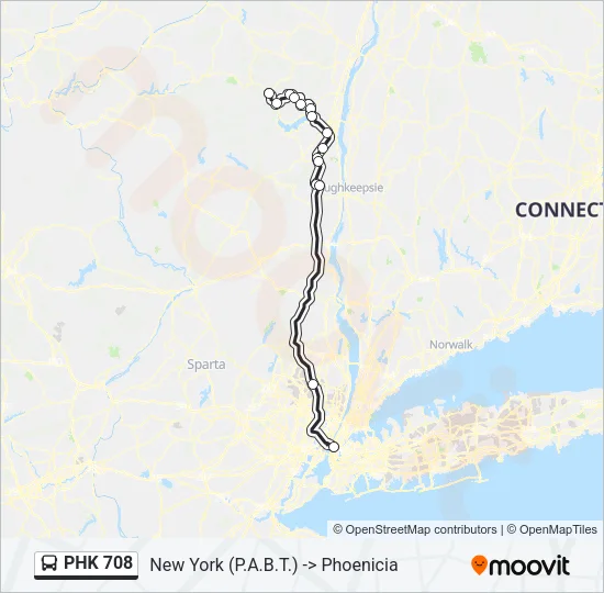 PHK 708 Bus Line Map