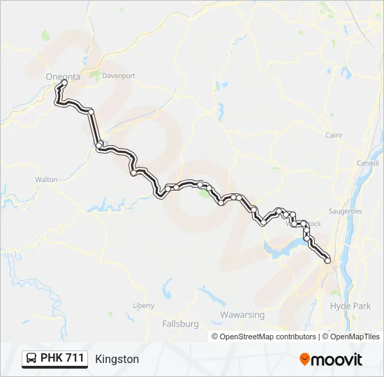 PHK 711 Bus Line Map