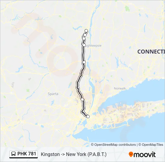 PHK 781 Bus Line Map
