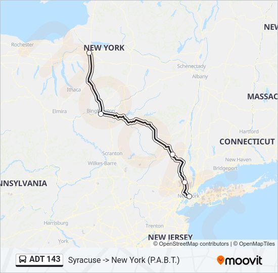 ADT 143 Bus Line Map