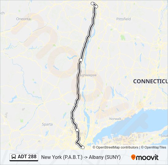 ADT 288 Bus Line Map