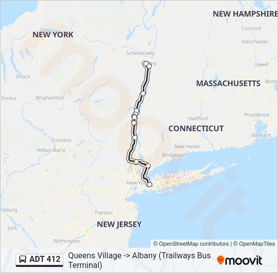 ADT 412 Bus Line Map