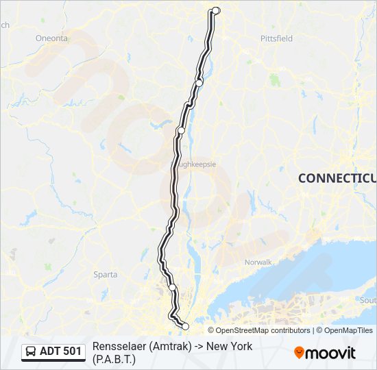 ADT 501 Bus Line Map