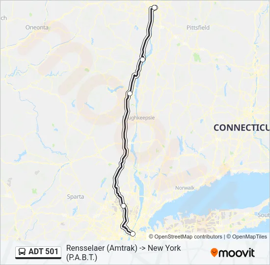 ADT 501 Bus Line Map