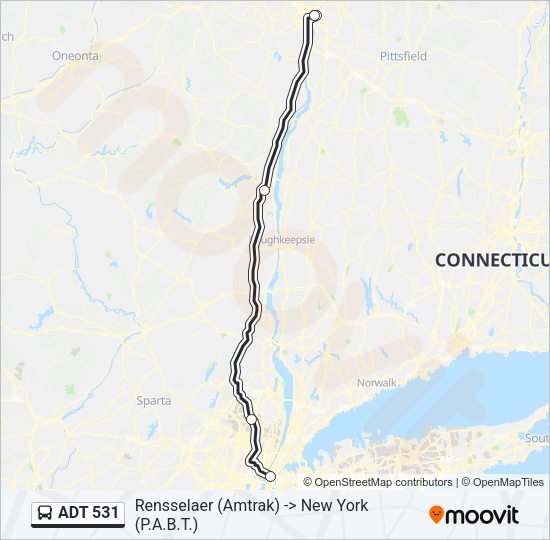 ADT 531 Bus Line Map