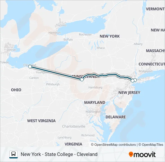 GREYHOUND US0422 Bus Line Map