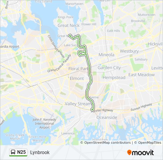 n25 Route Schedules, Stops & Maps Lynbrook (Updated)