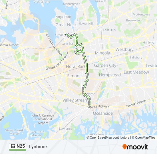 n25 Route Schedules, Stops & Maps Lynbrook (Updated)