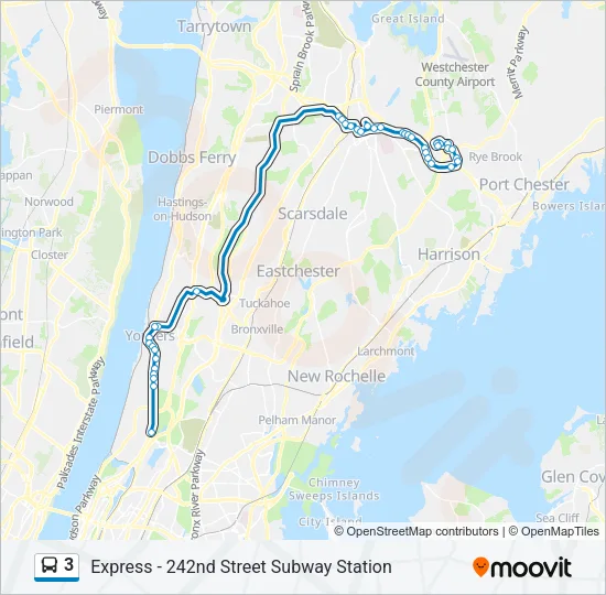 3 Bus Line Map