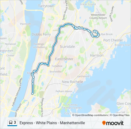 3 Bus Line Map