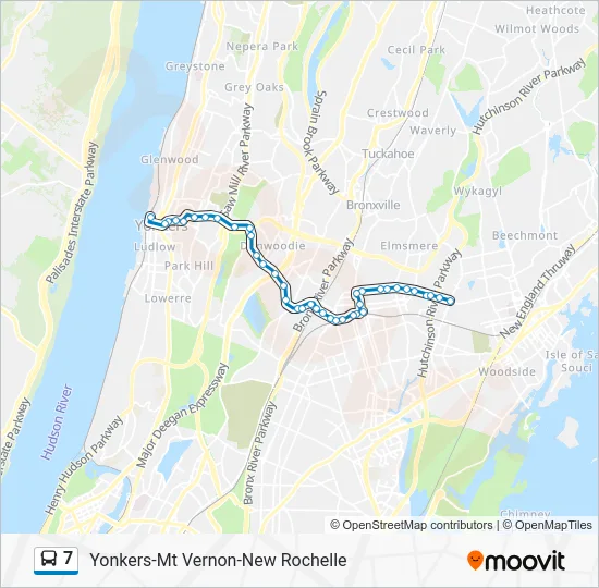 7 Bus Line Map