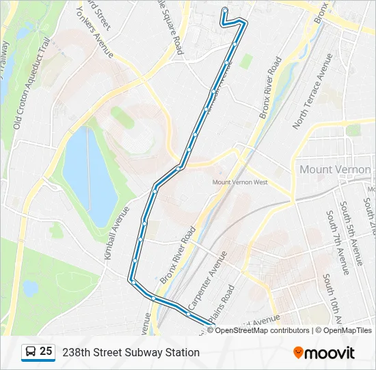 25 Route: Schedules, Stops & Maps - 238th Street Subway Station (Updated)