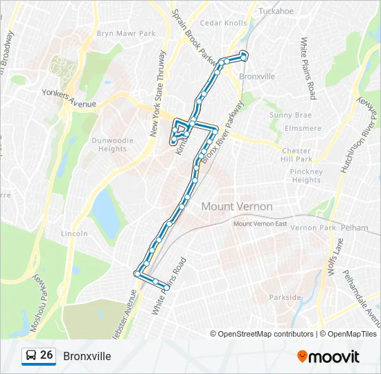 26 Bus Line Map
