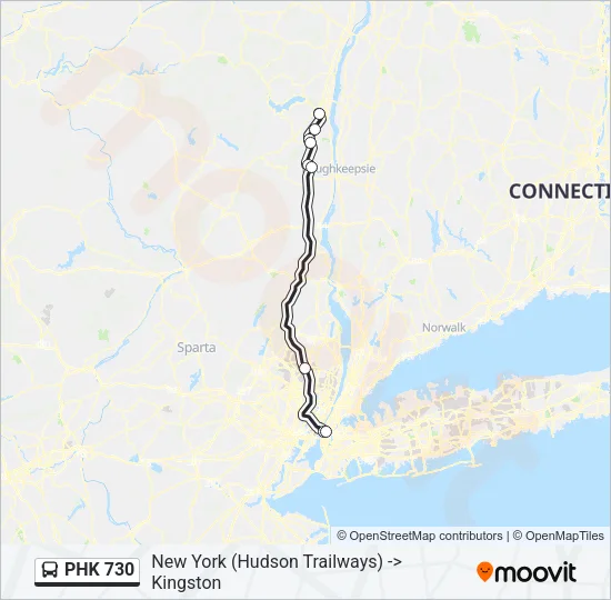 PHK 730 Bus Line Map