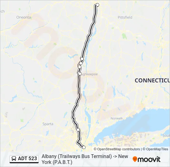 ADT 523 Bus Line Map