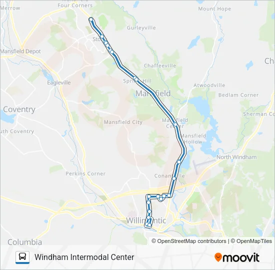 674A Bus Line Map