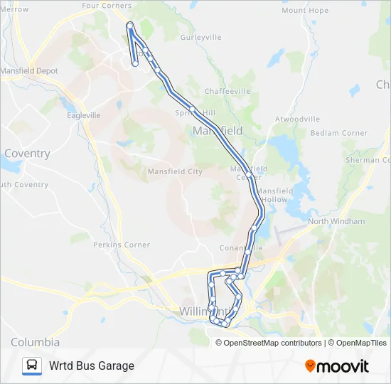 Mapa de 674E de autobús