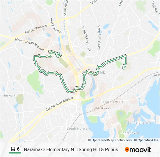 6 Bus Line Map