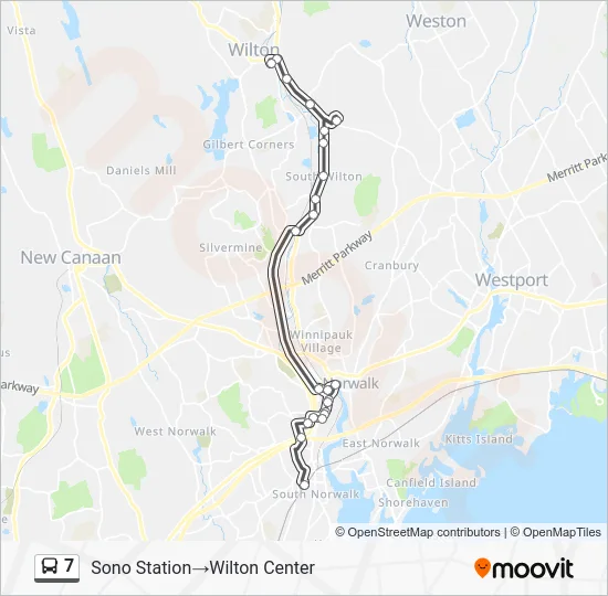 7 Bus Line Map