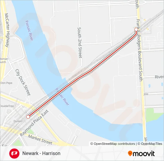 RED Route: Schedules, Stops & Maps - Newark - Harrison (Updated)