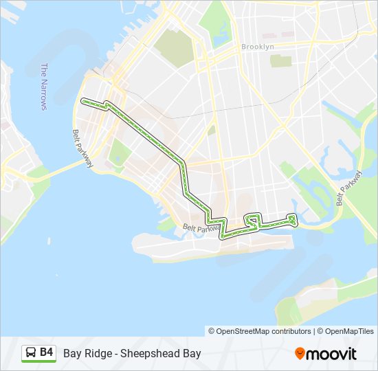 B4 bus Line Map