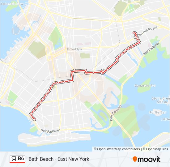 b6 Route: Schedules, Stops & Maps - Limited East New York New Lots Sta ...