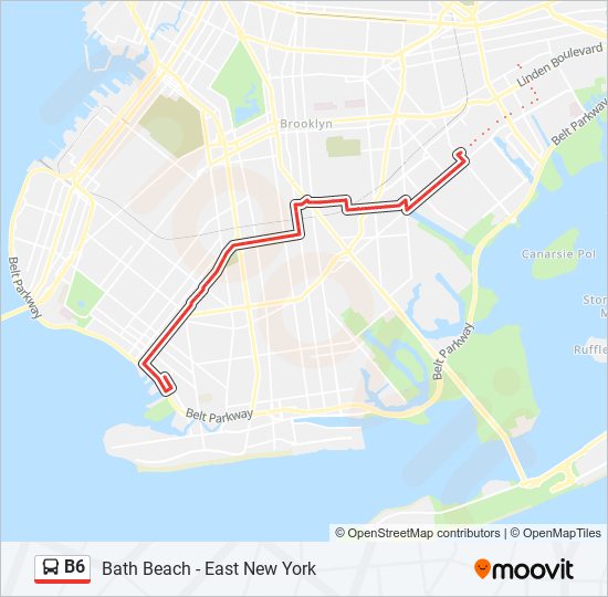 b6 Route Schedules, Stops & Maps Bensonhurst Harway Av (Updated)