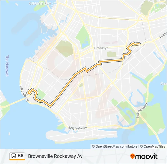 B8 Bus Line Map