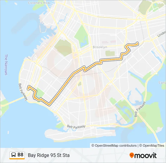 B8 Bus Line Map
