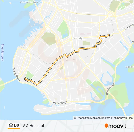 B8 Bus Line Map