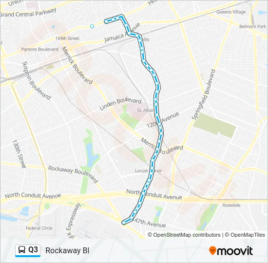 Q3 Bus Line Map