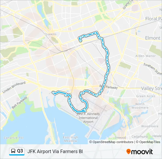 Q3 Bus Line Map