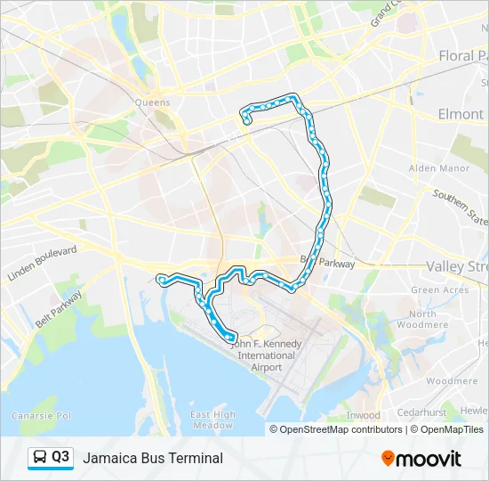 Q3 Bus Line Map