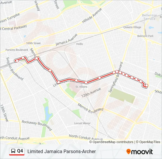 Q4 Bus Line Map
