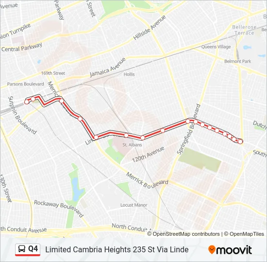 Q4 Bus Line Map