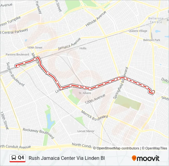 Q4 Bus Line Map