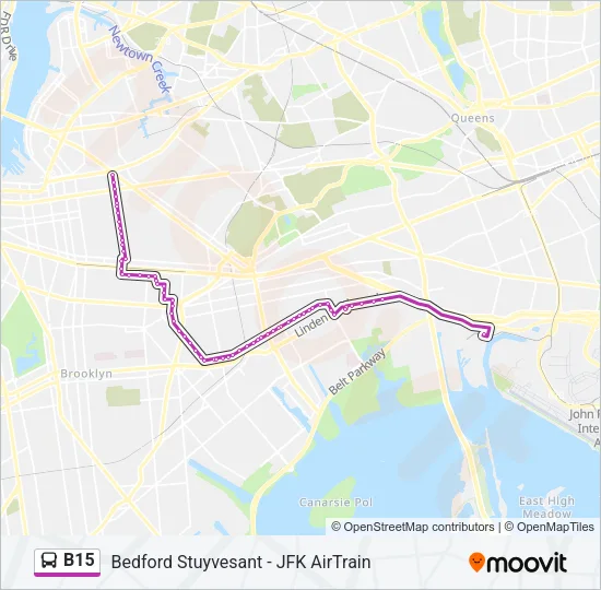 B15 Bus Line Map