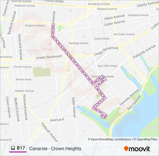B17 Bus Line Map