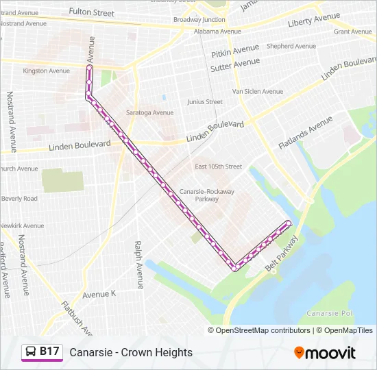B17 Bus Line Map
