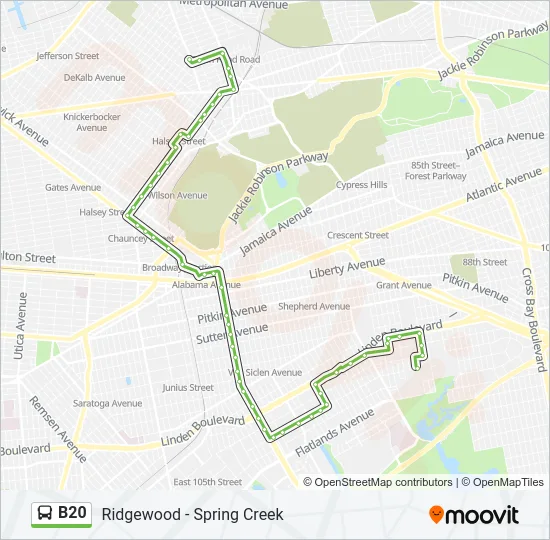 B20 Bus Line Map