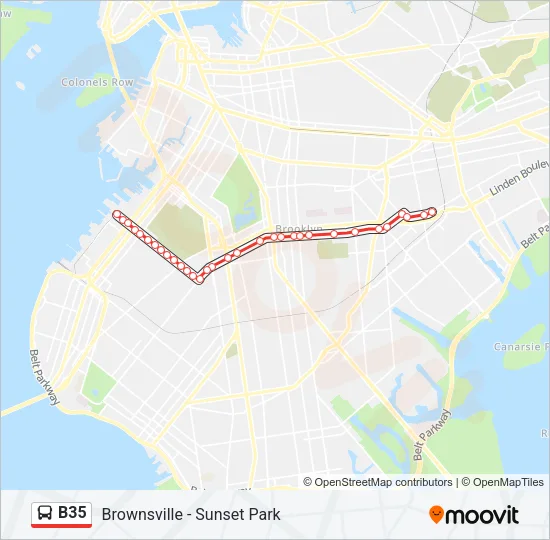 B35 Bus Line Map