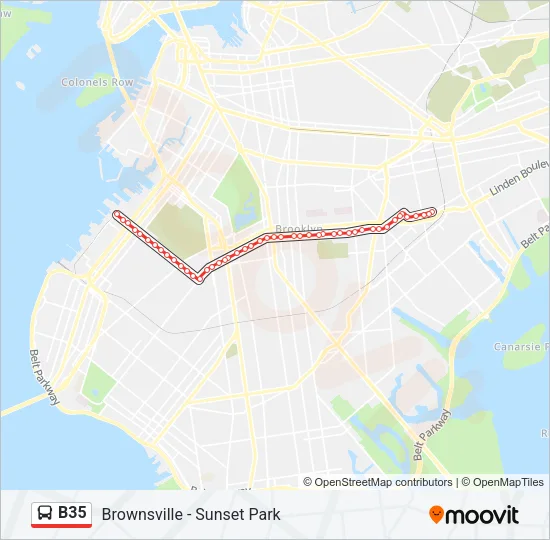 B35 Bus Line Map